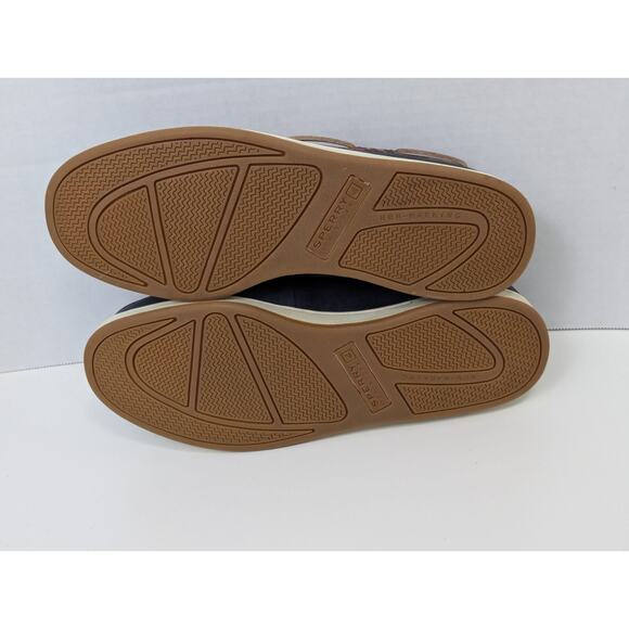 NWOT Sperry Cup II Boat Shoes Big Kid's Size 6.5 Navy and Brown Camo - Picture 13 of 13